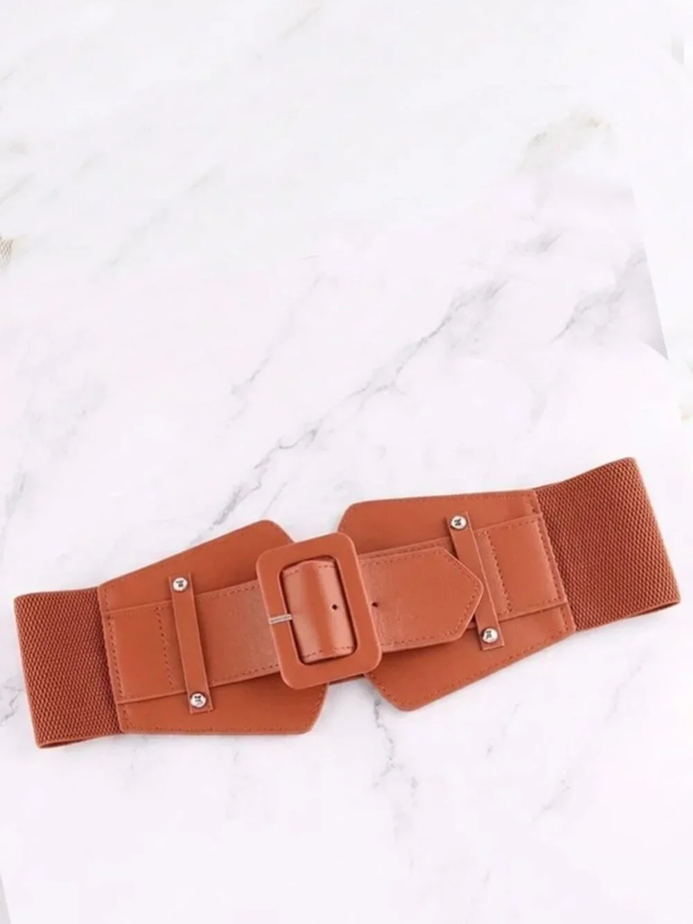 Ladies Stretch Belt - Brown